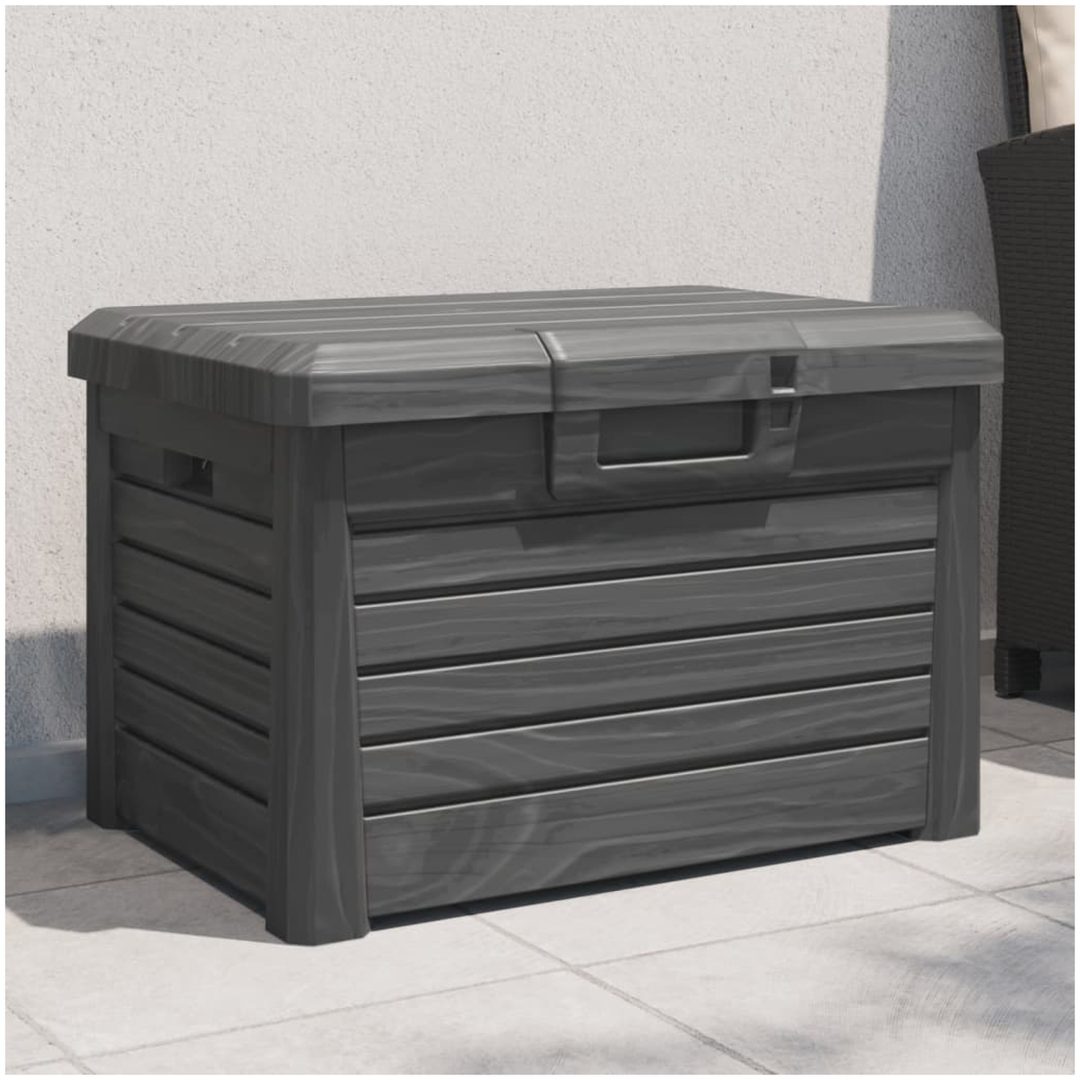 Dynbox antracit 73x50,5x46,5 cm polypropen vidaXL