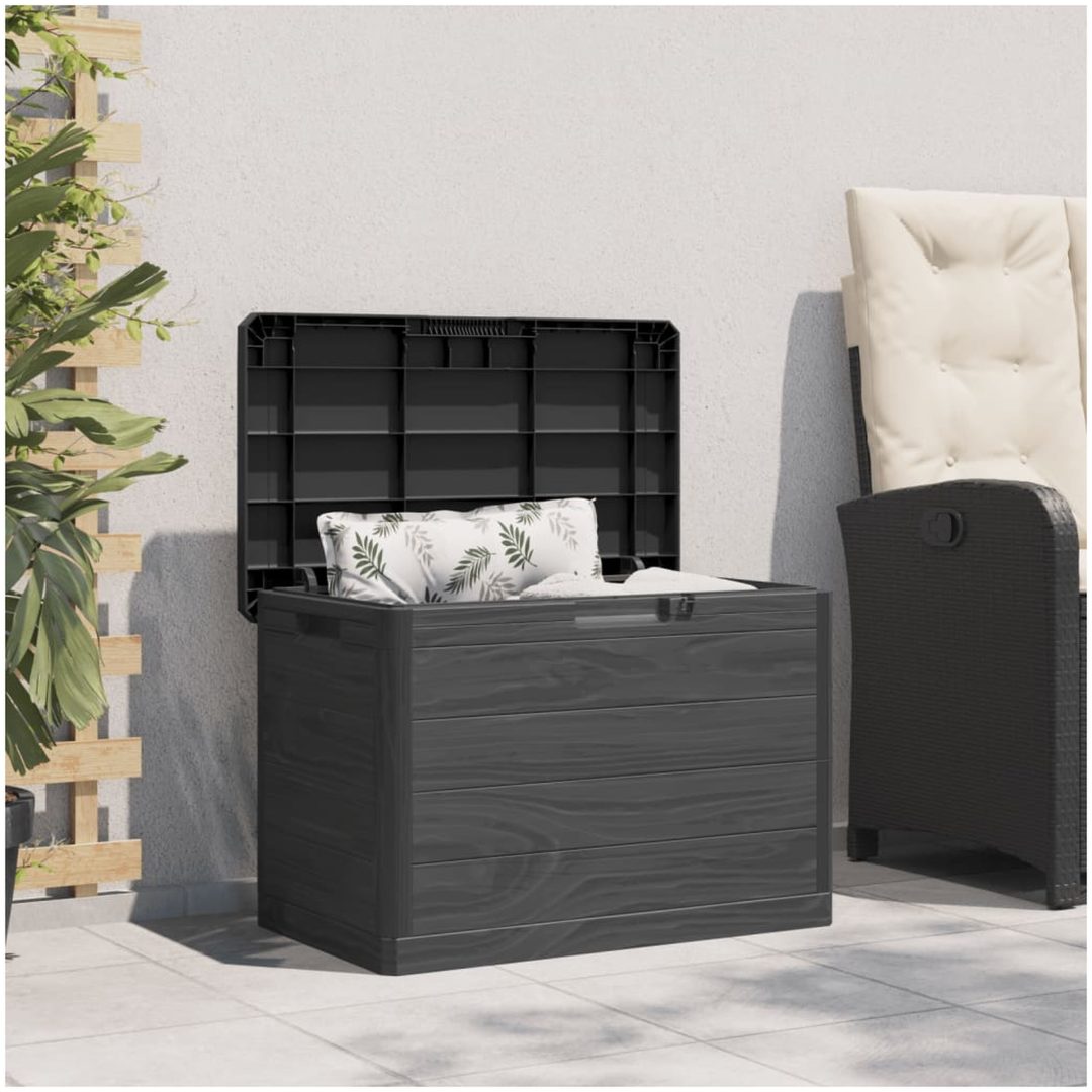 Dynbox antracit 77,5x44,5x53 cm polypropen vidaXL – bild 3