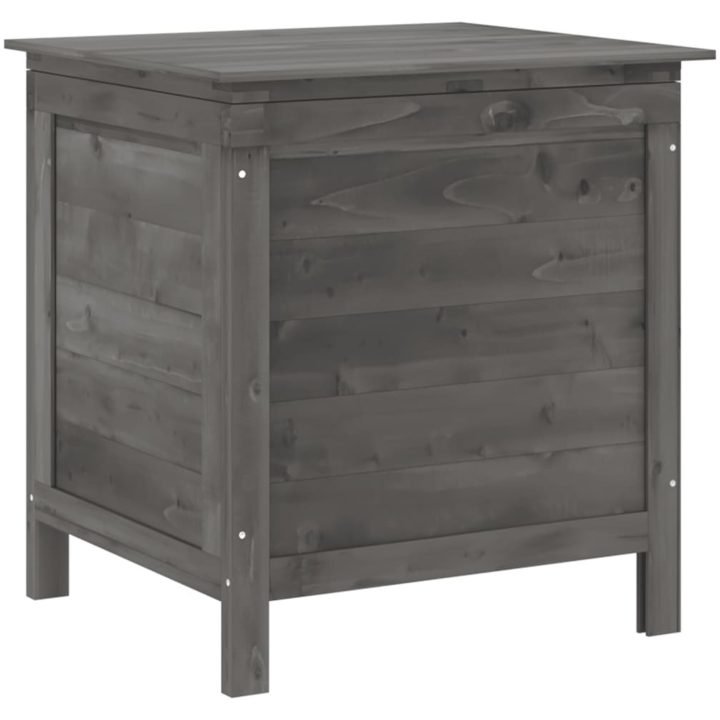 Dynbox antracit massivt granträ vidaXL 50 x 49 x 56.5 cm – bild 2
