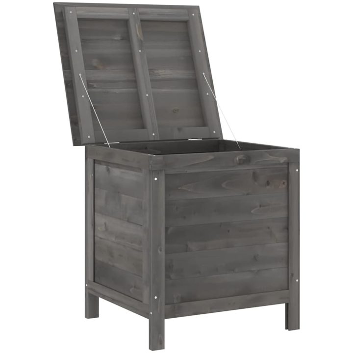 Dynbox antracit massivt granträ vidaXL 50 x 49 x 56.5 cm – bild 3