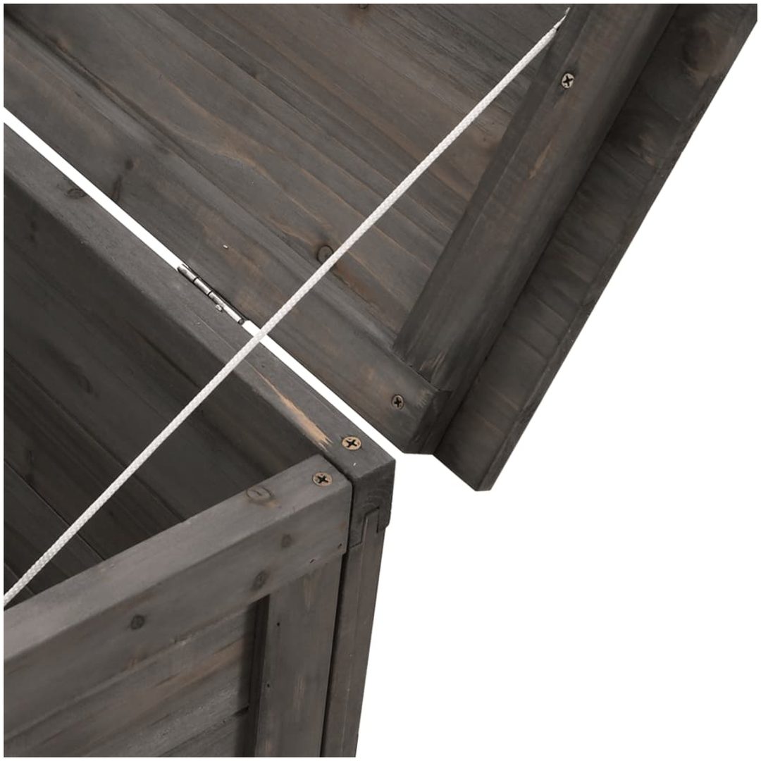 Dynbox antracit massivt granträ vidaXL 50 x 49 x 56.5 cm – bild 7