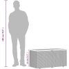 Dynbox beige konstrotting akaciaträ vidaXL 110 x 50 x 54 cm – miniatyr 11