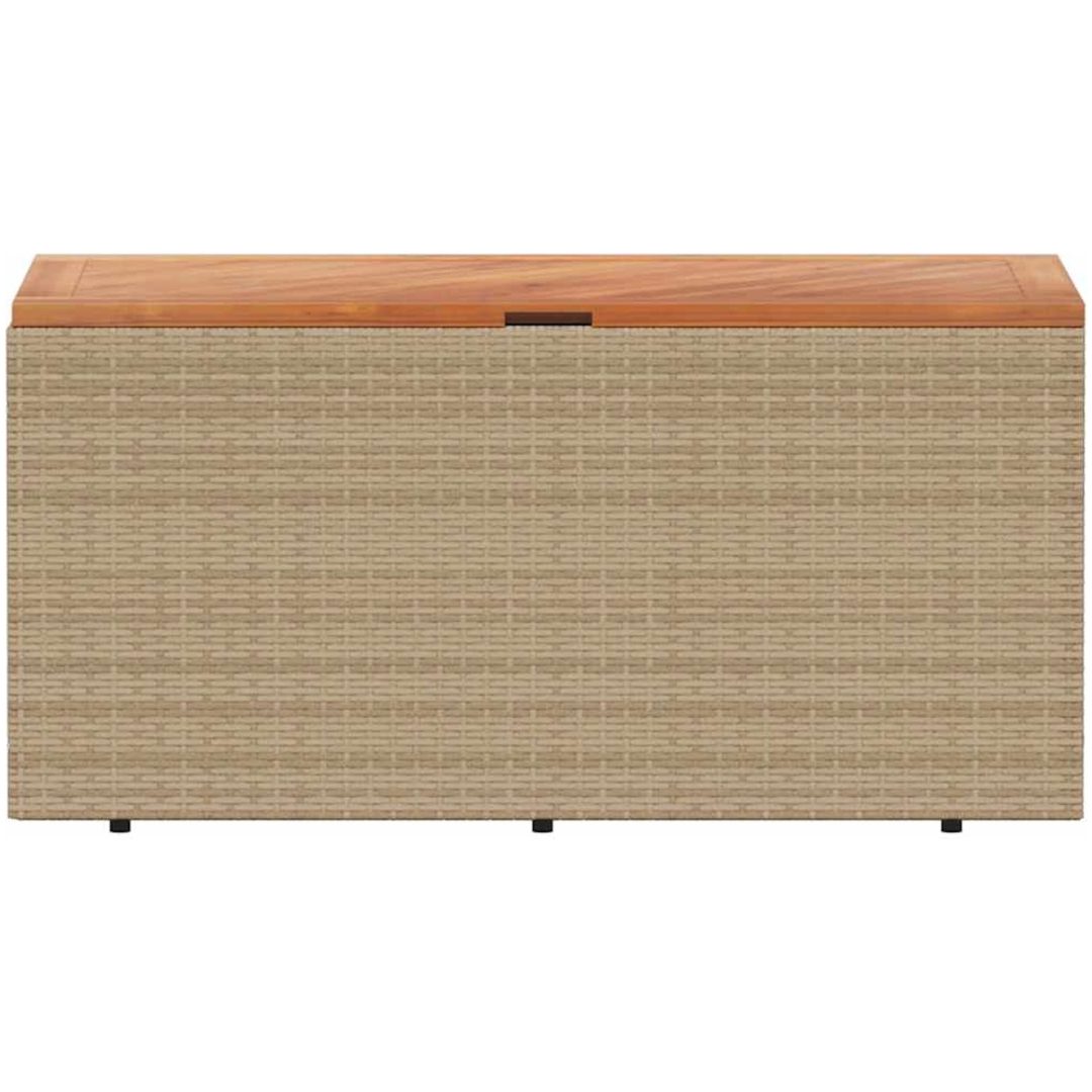 Dynbox beige konstrotting akaciaträ vidaXL 110 x 50 x 54 cm – bild 4