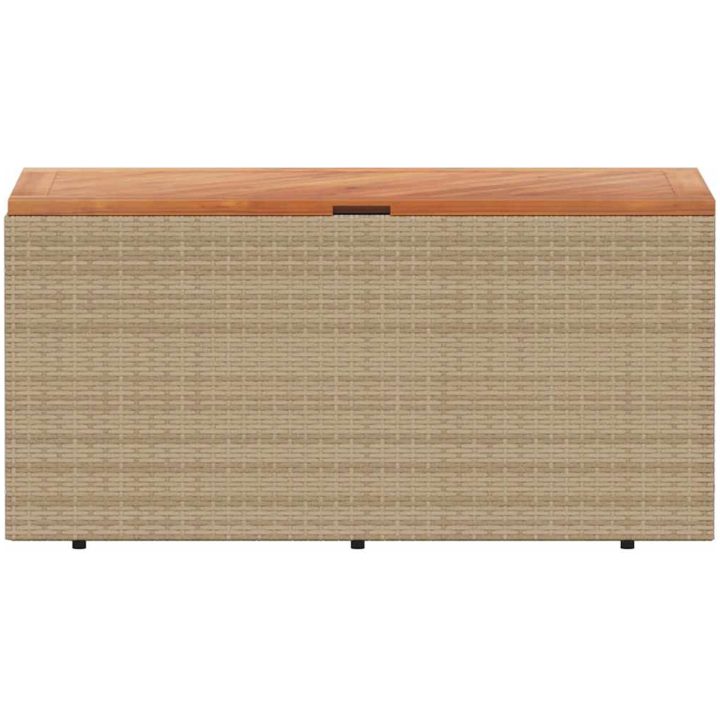 Dynbox beige konstrotting akaciaträ vidaXL 110 x 50 x 54 cm – bild 4