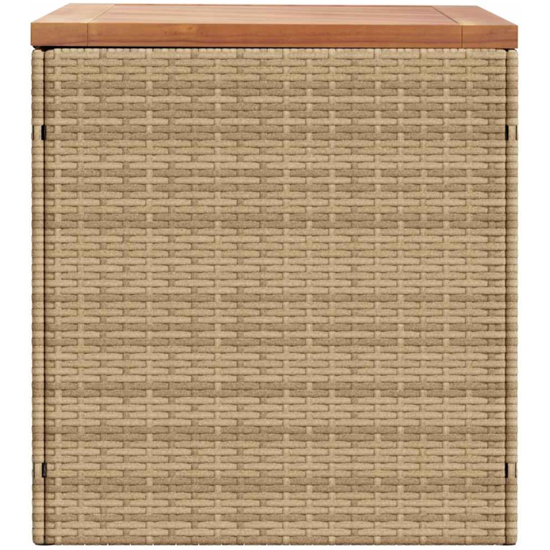 Dynbox beige konstrotting akaciaträ vidaXL 110 x 50 x 54 cm – bild 5