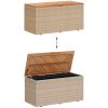 Dynbox beige konstrotting akaciaträ vidaXL 110 x 50 x 54 cm – miniatyr 7