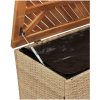 Dynbox beige konstrotting akaciaträ vidaXL 110 x 50 x 54 cm – miniatyr 8