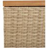 Dynbox beige konstrotting akaciaträ vidaXL 110 x 50 x 54 cm – miniatyr 9