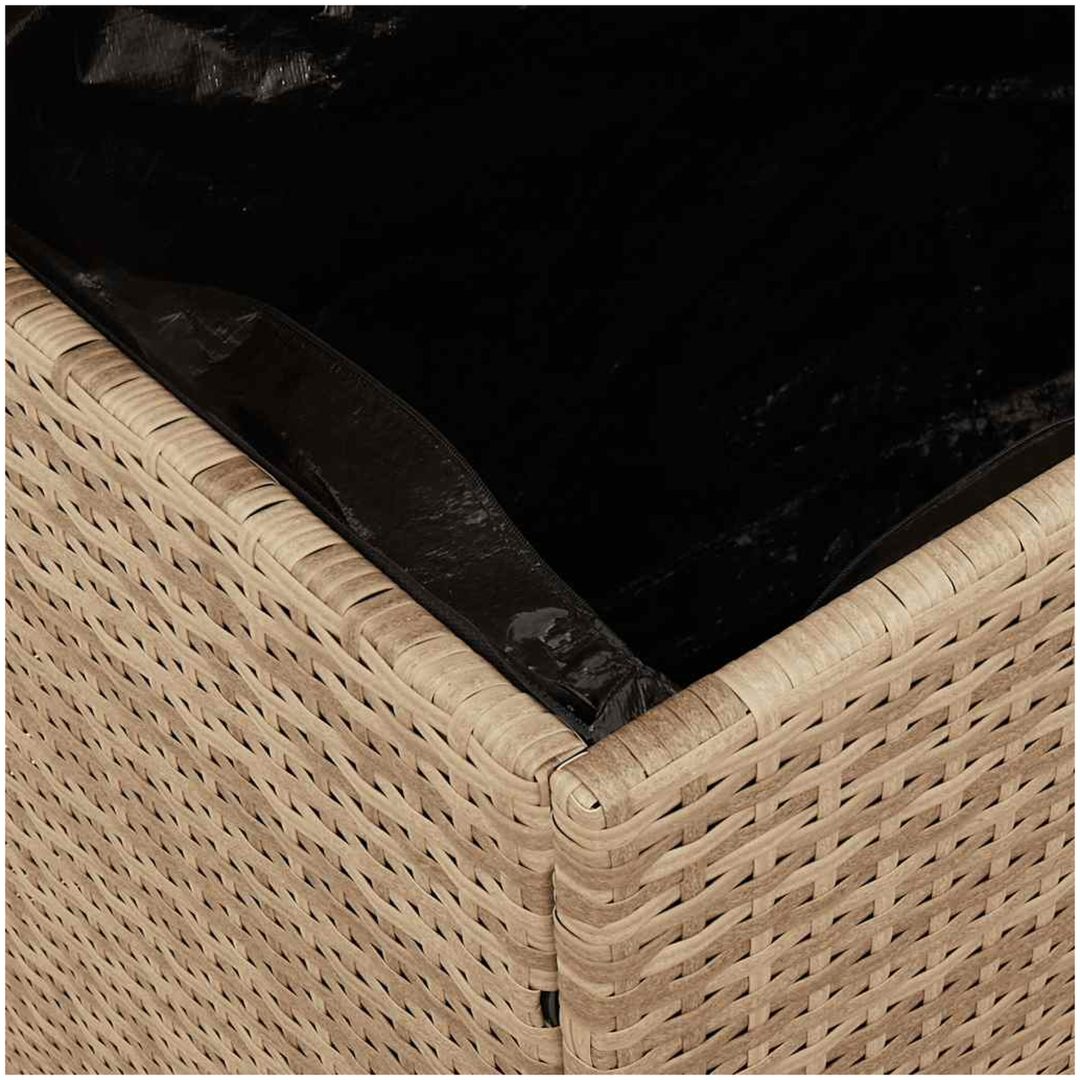 Dynbox beige konstrotting akaciaträ vidaXL 110 x 50 x 54 cm – bild 10