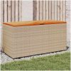 Dynbox beige konstrotting akaciaträ vidaXL 110 x 50 x 54 cm – miniatyr 1