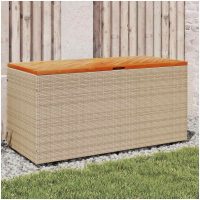 Dynbox beige konstrotting akaciaträ vidaXL