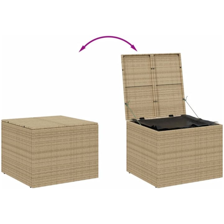 Dynbox blandad beige 291L konstrotting vidaXL 80 x 75 x 59 cm – bild 7