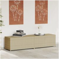 Dynbox blandad beige 469L konstrotting vidaXL