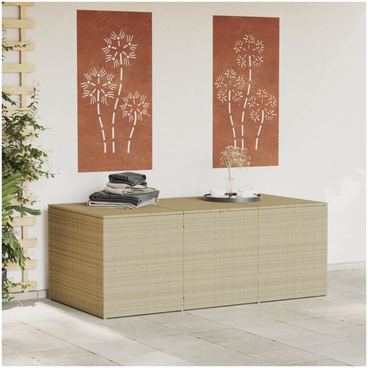 Dynbox blandad beige 984L konstrotting vidaXL 180 x 90 x 70 cm – bild 3