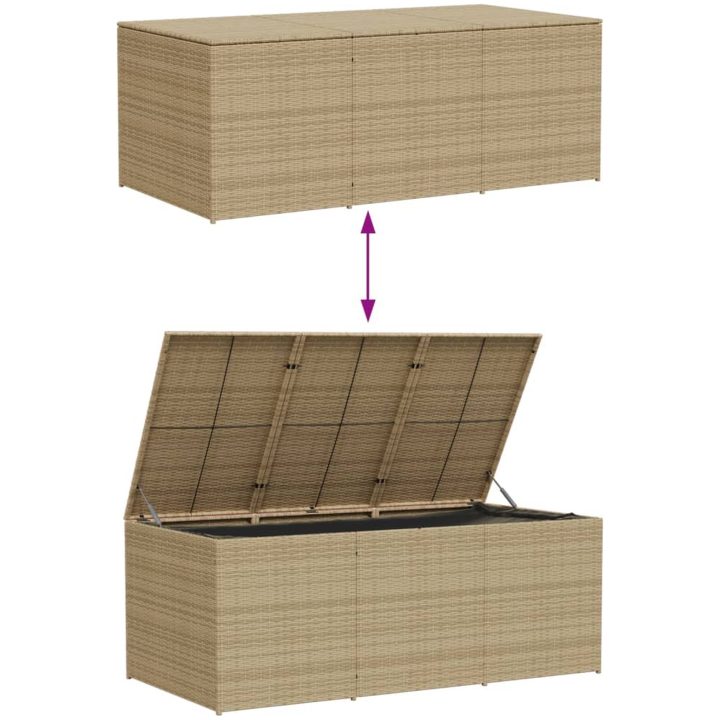 Dynbox blandad beige 984L konstrotting vidaXL 180 x 90 x 70 cm – bild 7