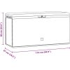 Dynbox brun 114x47x60 cm vidaXL – miniatyr 8