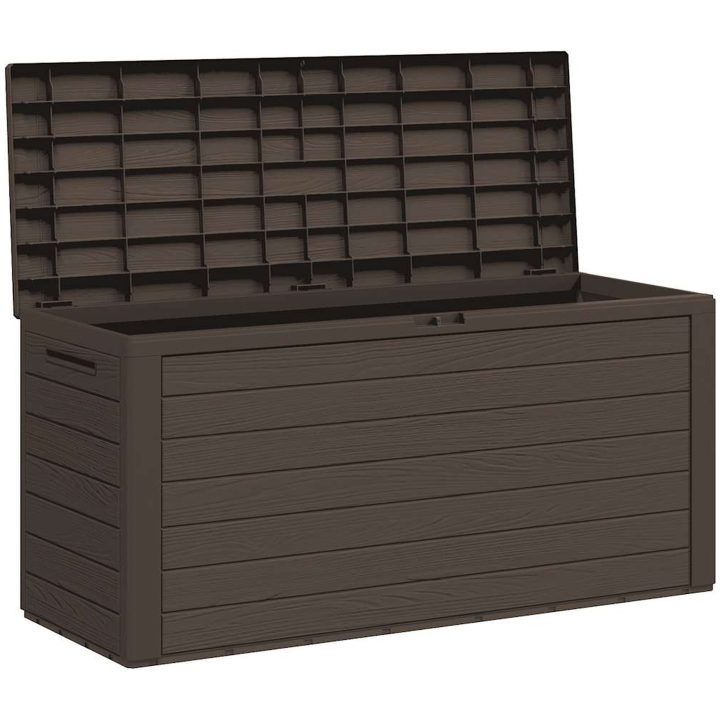 Dynbox brun 116x44x55 cm vidaXL – bild 4