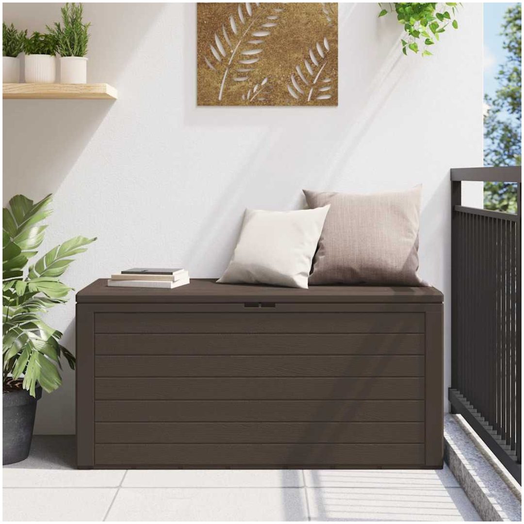 Dynbox brun 116x44x55 cm vidaXL