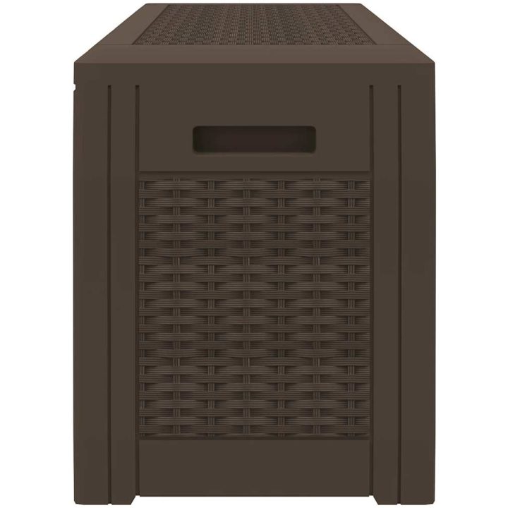 Dynbox brun 119x48x60 cm polypropen vidaXL – bild 5