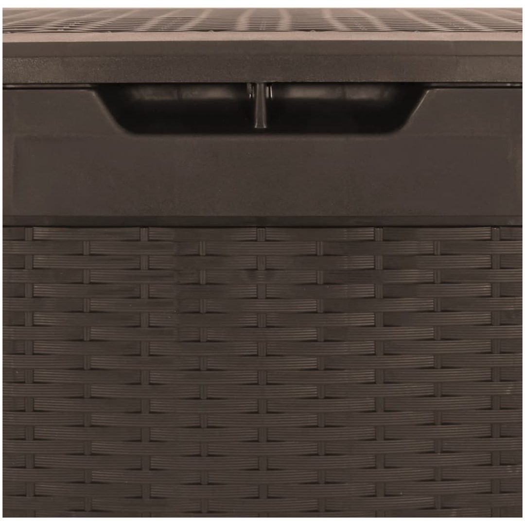 Dynbox brun 119x48x60 cm polypropen vidaXL – bild 7