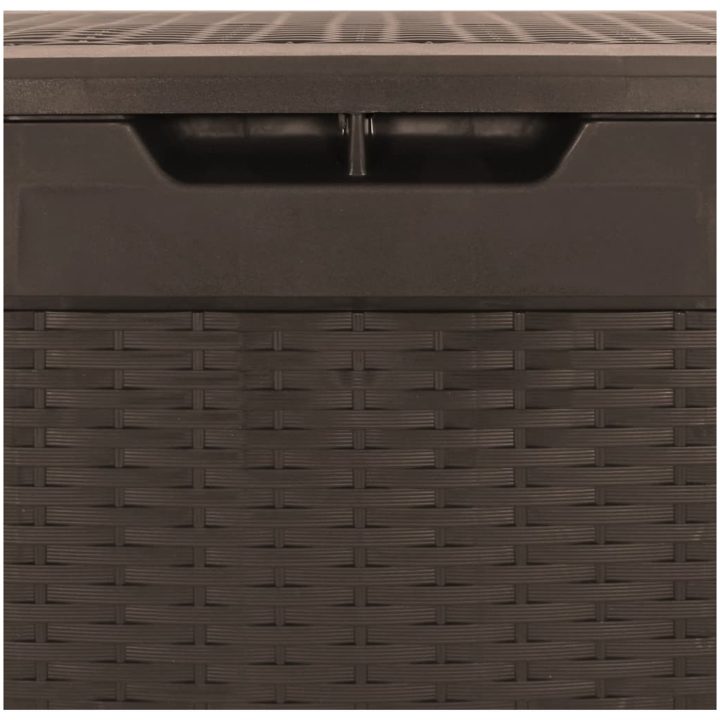 Dynbox brun 119x48x60 cm polypropen vidaXL – bild 7