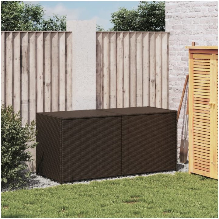 Dynbox brun 283L konstrotting vidaXL 120 x 50 x 56 cm – bild 3