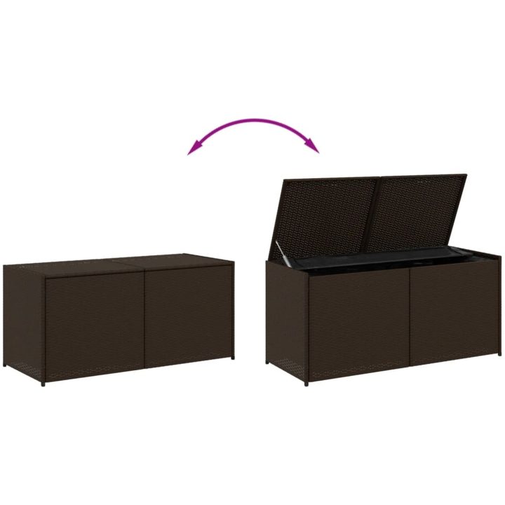 Dynbox brun 283L konstrotting vidaXL 120 x 50 x 56 cm – bild 7
