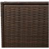 Dynbox brun 283L konstrotting vidaXL 120 x 50 x 56 cm – miniatyr 9