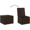 Dynbox brun 291L konstrotting vidaXL 80 x 75 x 59 cm – miniatyr 7