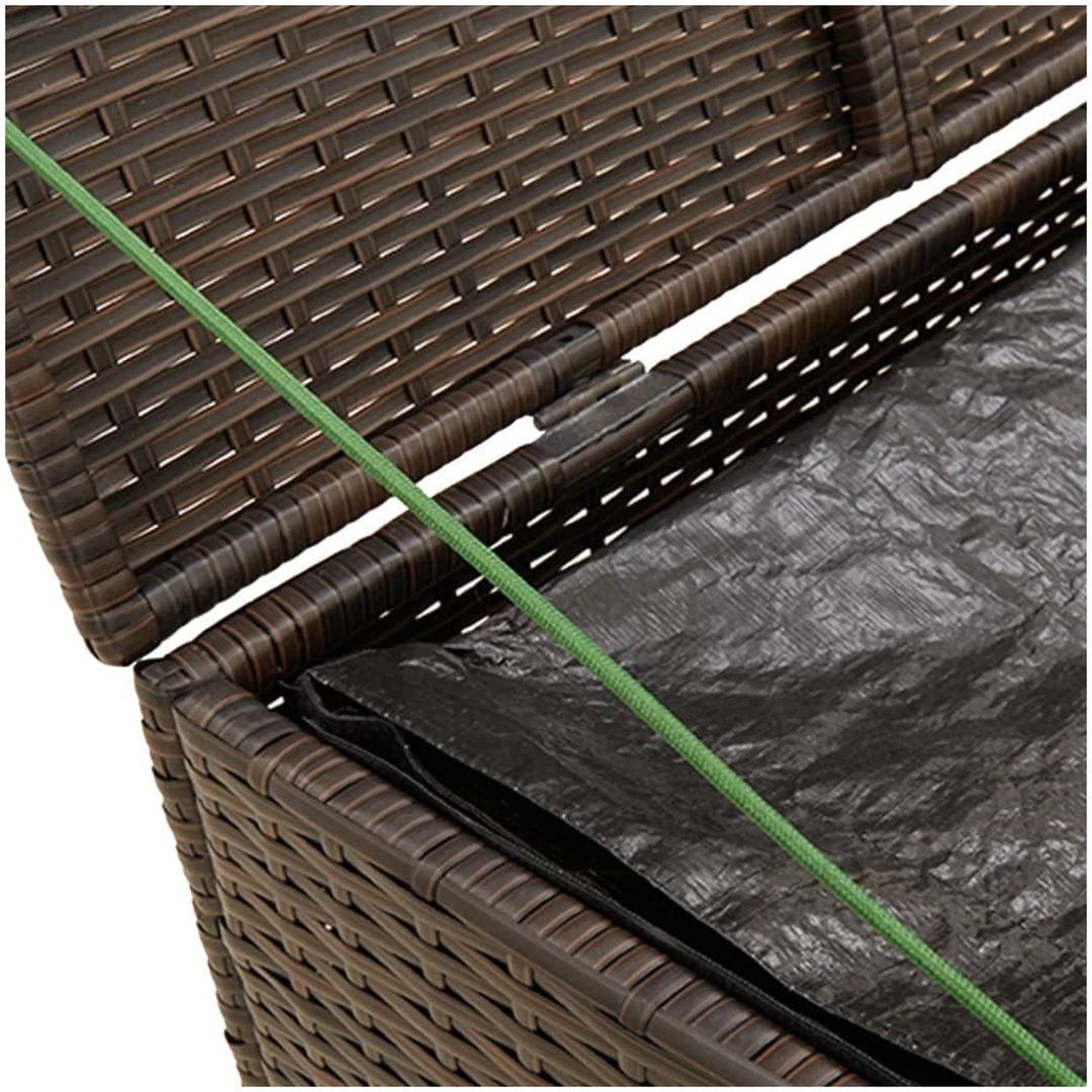 Dynbox brun 291L konstrotting vidaXL 80 x 75 x 59 cm – bild 8