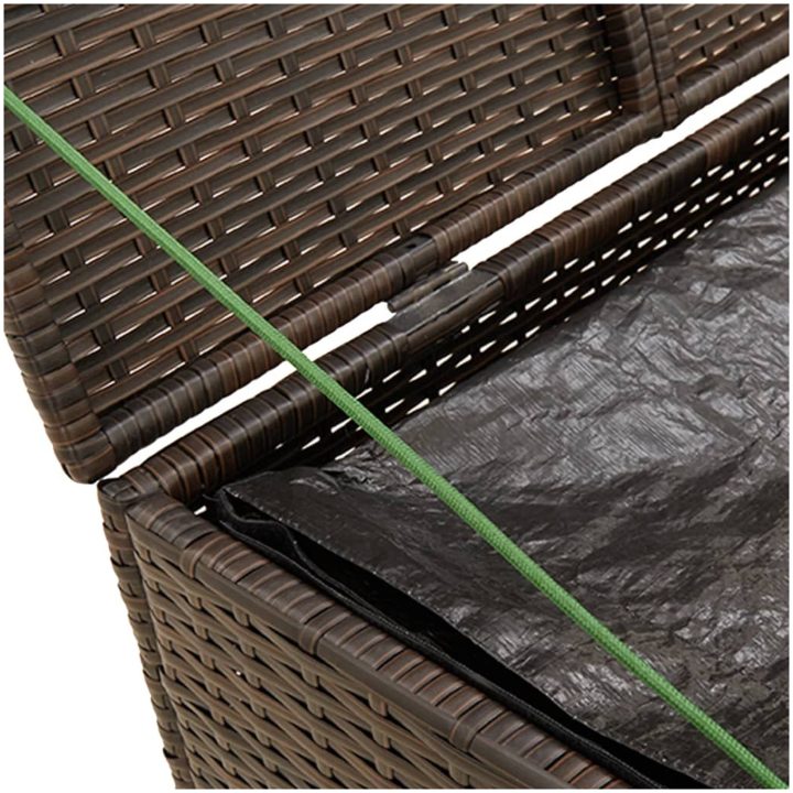 Dynbox brun 291L konstrotting vidaXL 80 x 75 x 59 cm – bild 8