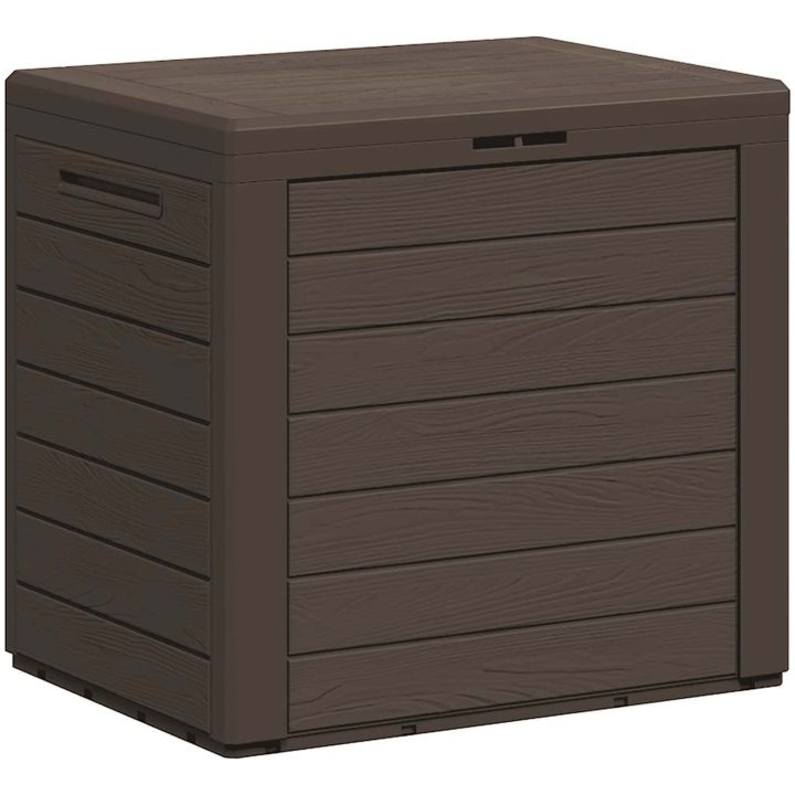 Dynbox brun 58,5x46x55 cm polypropen vidaXL – bild 2