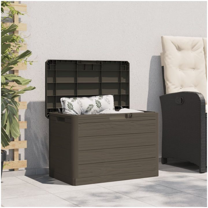 Dynbox brun 77,5x44,5x53 cm polypropen vidaXL – bild 3