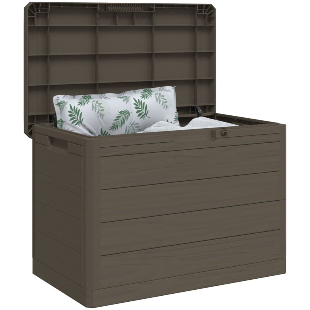 Dynbox brun 77,5x44,5x53 cm polypropen vidaXL – bild 4