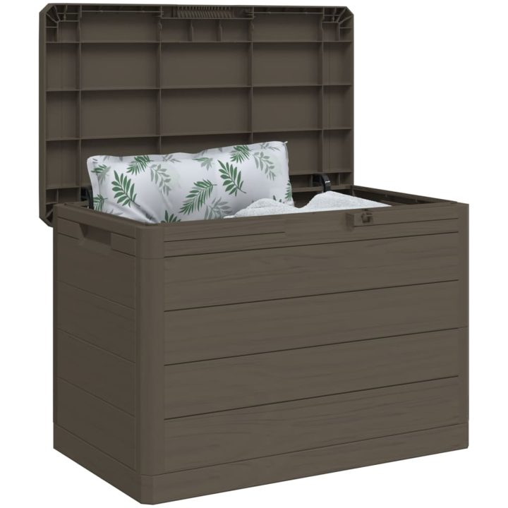 Dynbox brun 77,5x44,5x53 cm polypropen vidaXL – bild 4