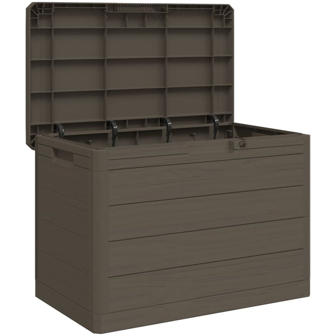 Dynbox brun 77,5x44,5x53 cm polypropen vidaXL – bild 8
