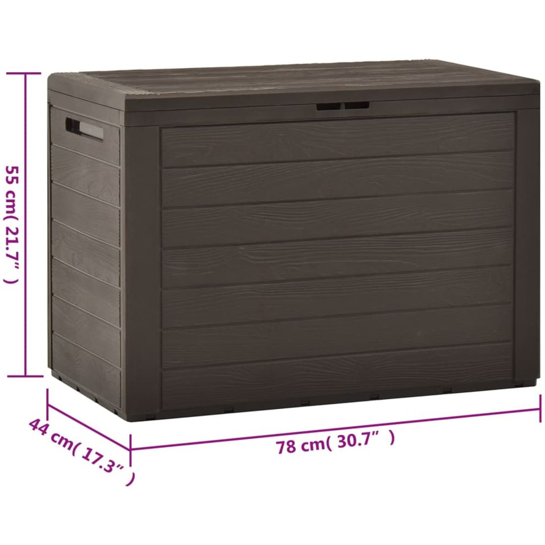 Dynbox brun 78x44x55 cm vidaXL – bild 8