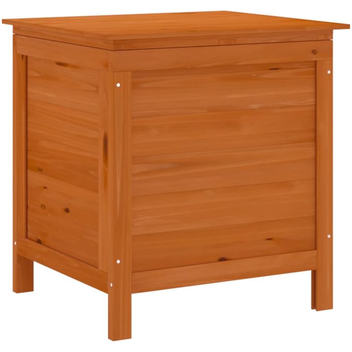 Dynbox brun massivt granträ vidaXL 50 x 49 x 56.5 cm – bild 2