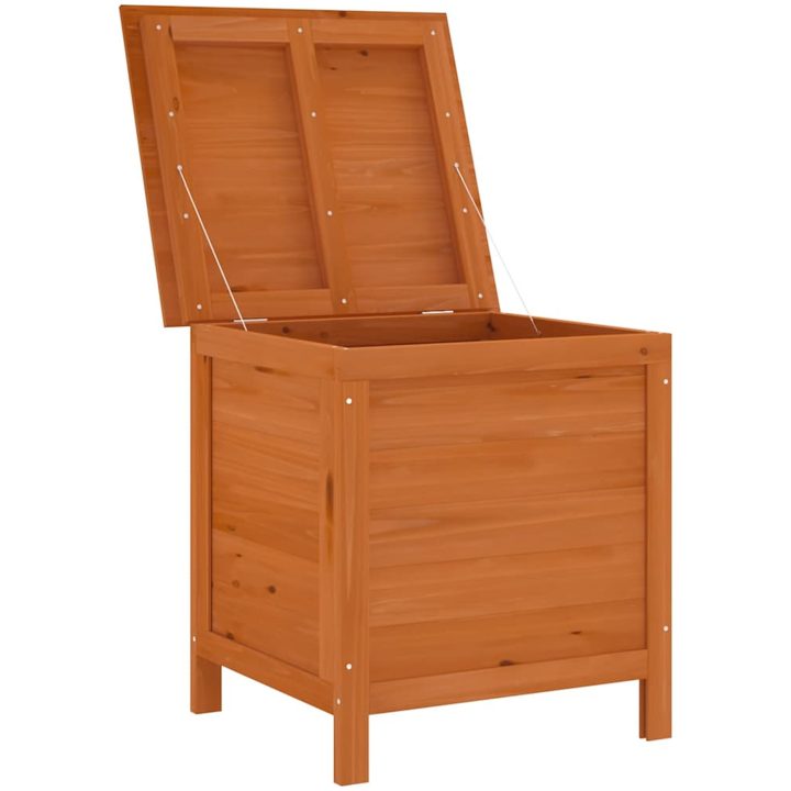 Dynbox brun massivt granträ vidaXL 50 x 49 x 56.5 cm – bild 3