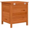 Dynbox brun massivt granträ vidaXL 50 x 49 x 56.5 cm – miniatyr 6