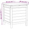 Dynbox brun massivt granträ vidaXL 50 x 49 x 56.5 cm – miniatyr 8