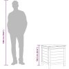 Dynbox brun massivt granträ vidaXL 50 x 49 x 56.5 cm – miniatyr 9