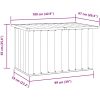 Dynbox brun vidaXL 109 x 67 x 65 cm – miniatyr 10