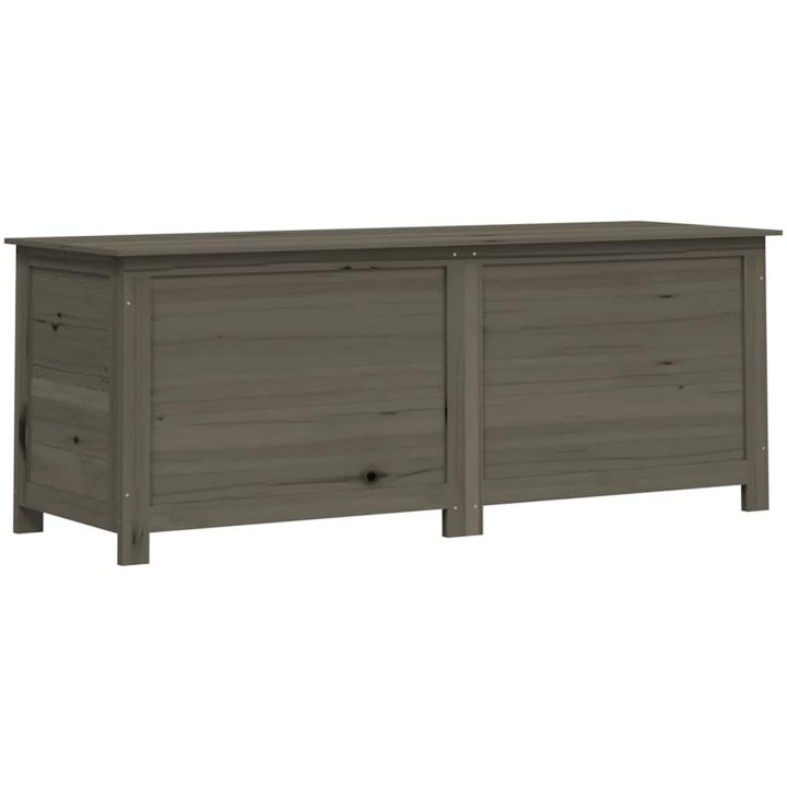 Dynbox för trädgården antracit 50x50x56 cm massivt granträ vidaXL 150 x 50 x 56 cm – bild 2