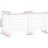 Dynbox för trädgården antracit 50x50x56 cm massivt granträ vidaXL 150 x 50 x 56 cm – miniatyr 8