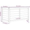 Dynbox för trädgården massivt granträ vidaXL 100 x 50 x 56 cm – miniatyr 7