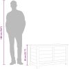 Dynbox för trädgården massivt granträ vidaXL 100 x 50 x 56 cm – miniatyr 9