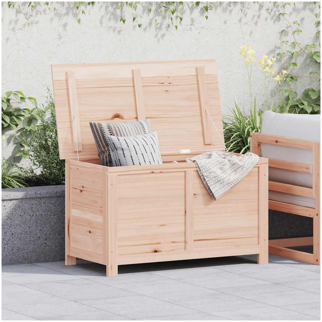 Dynbox för trädgården massivt granträ vidaXL 100 x 50 x 56 cm