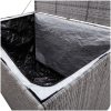 Dynbox grå 150x100x100 cm konstrotting vidaXL – miniatyr 7