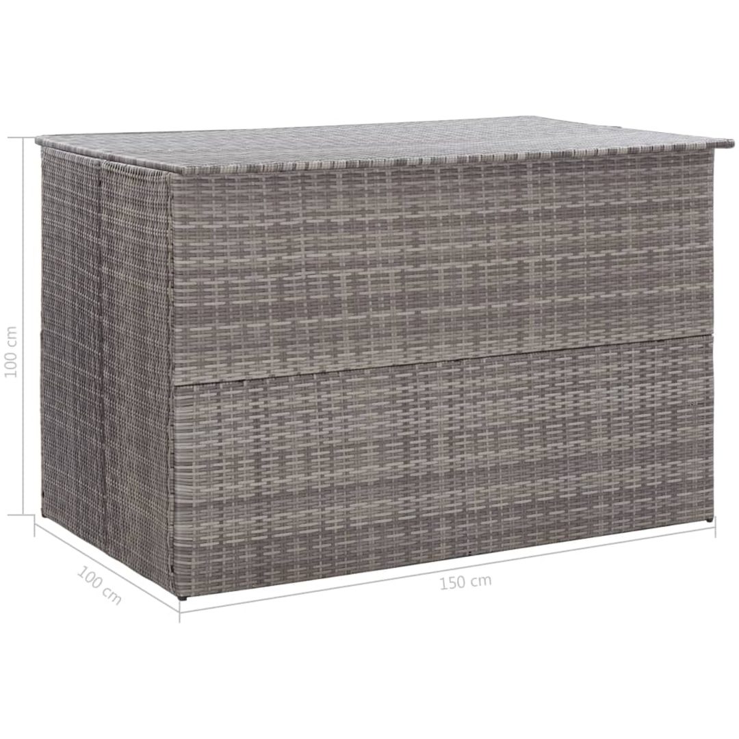 Dynbox grå 150x100x100 cm konstrotting vidaXL – bild 9
